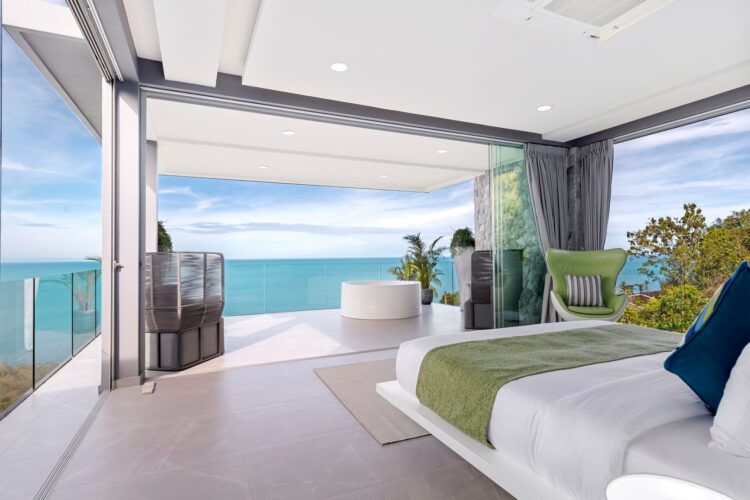 Villa Moonstar Luxuriöses Ferienhaus Koh Samui Mieten Master Bedroom