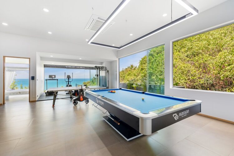 Villa Moonstar Luxus Ferienhaus Koh Samui Mieten Billiard