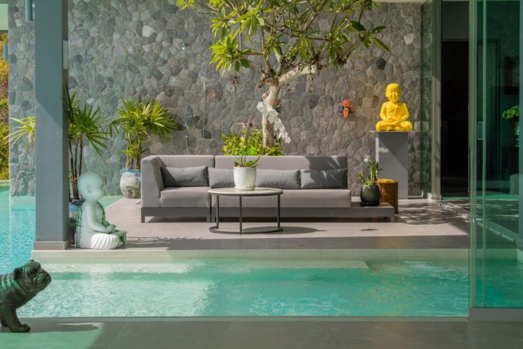 Villa Moonstar Luxus Ferienhaus Koh Samui Mieten Pool Detail