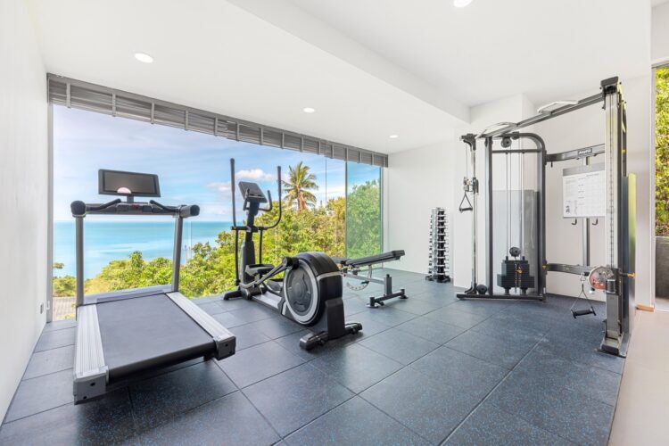 Villa Moonstar Luxus Ferienhaus Koh Samui Mieten Pool Gym