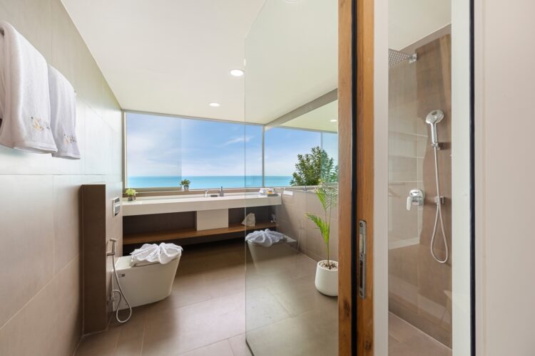 Villa Moonstar Luxus Ferienvilla Koh Samui Mieten Bad