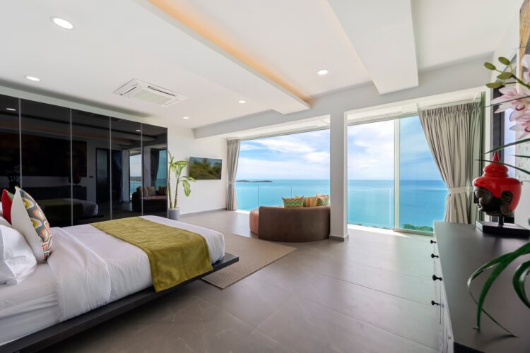 Villa Moonstar Luxus Ferienvilla Koh Samui Mieten Schlafzimmer