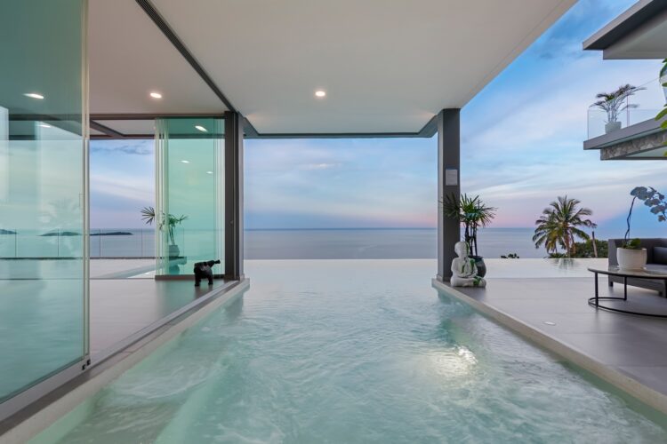 Villa Moonstar Luxus Ferienvilla Koh Samui Mieten Sunset