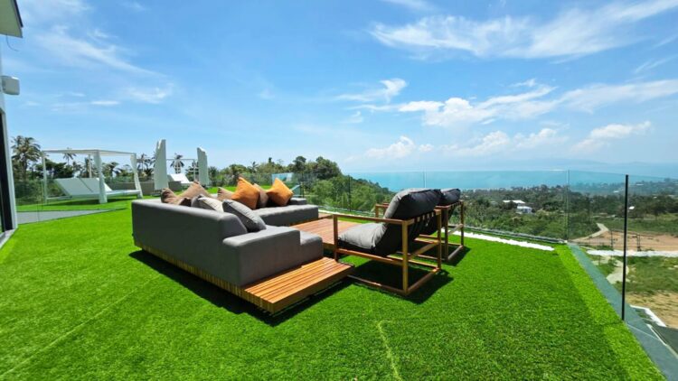 Villa Murano Luxus Ferienhaus Koh Samui Mit Meerblick Mieten Garten
