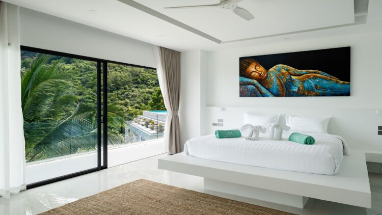 Villa Murano Luxus Ferienhaus Koh Samui Mit Meerblick Mieten Schlafen