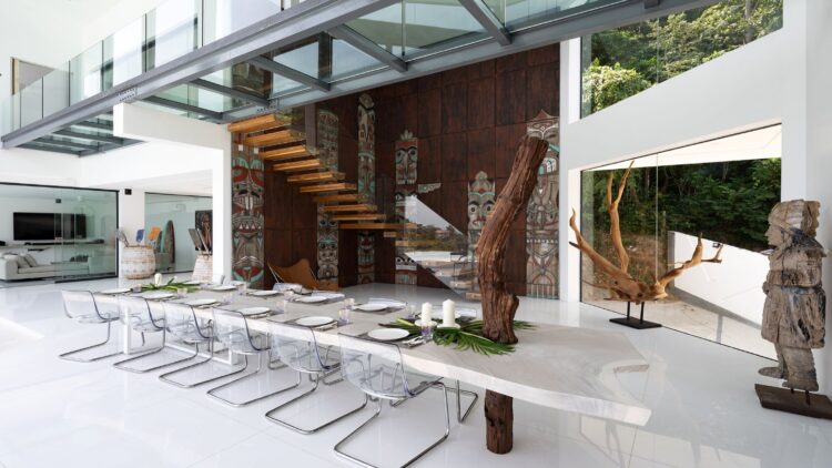 Villa Murano Luxus Ferienhaus Koh Samui Mit Meerblick Mieten Wohnbereich