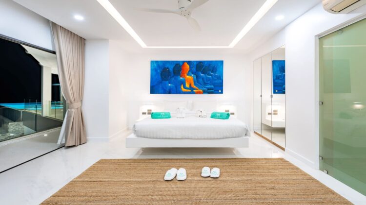 Villa Murano Luxus Ferienvilla Koh Samui Mit Meerblick Mieten Doppelbett