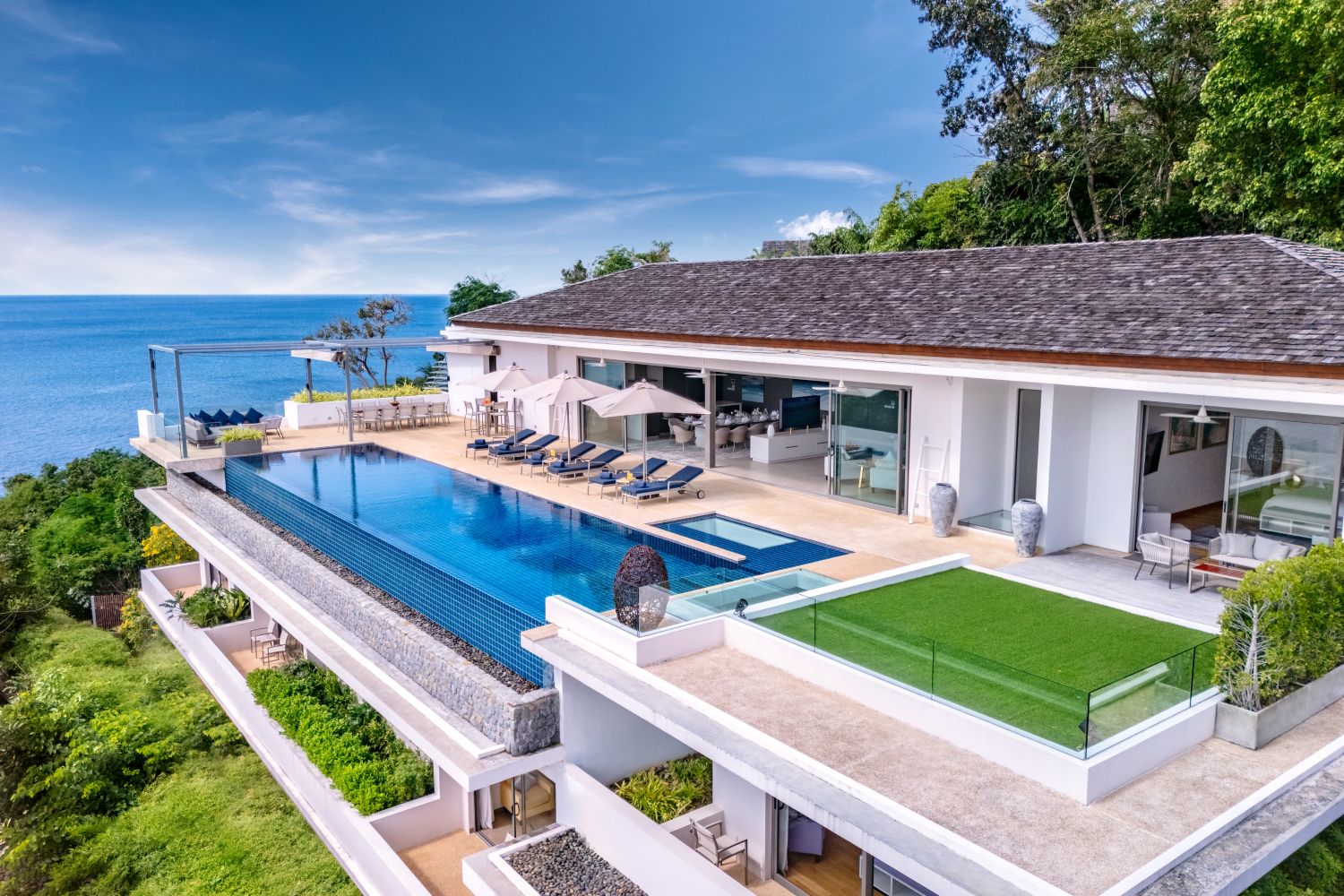 Villa Narissa Luxus Ferienhaus Phuket Mit Pool Mieten Außenansicht