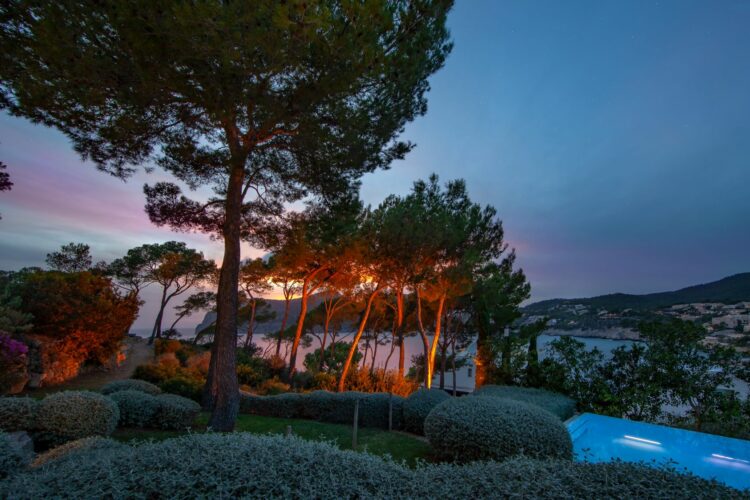 Villa Oasis Del Mar Luxus Ferienhaus Mallorca Pool Bei Nacht