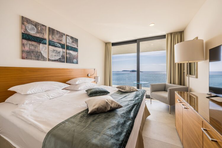 Villa Oleander Luxus Ferienhaus Kroatien Am Meer Mieten Bett