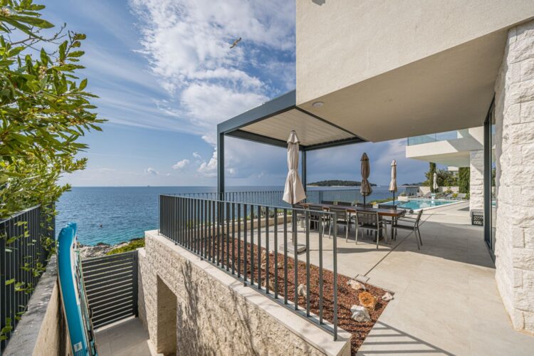 Villa Oleander Luxus Ferienhaus Kroatien Am Meer Mieten Terrasse