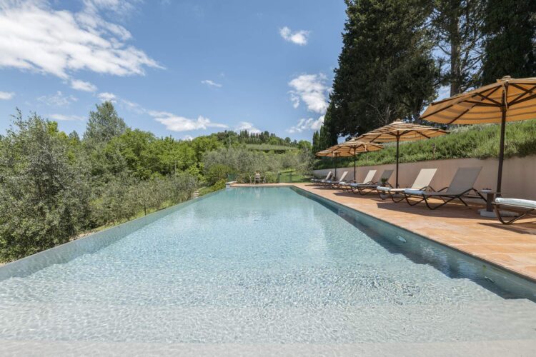 Villa Olive Grove Luxus Ferienhaus Toskana Mieten Poolbereich
