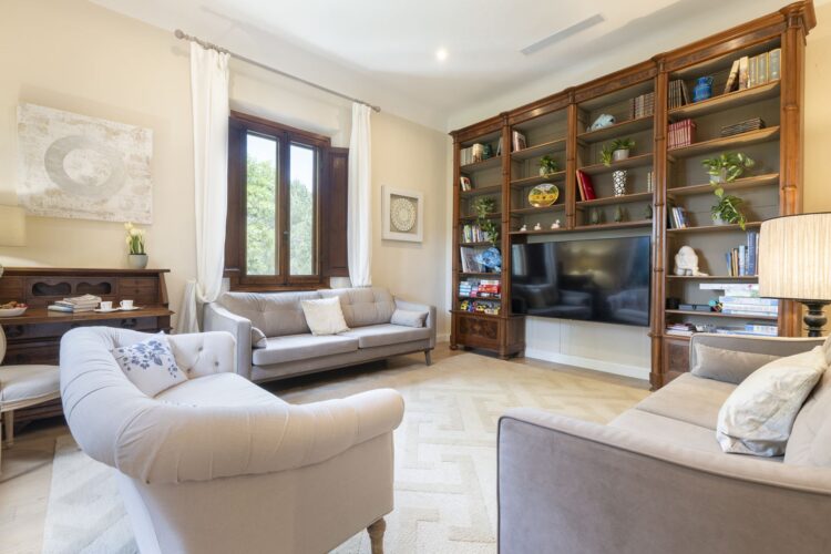 Villa Olive Grove Luxus Ferienvilla Toskana Mieten Bibliothek