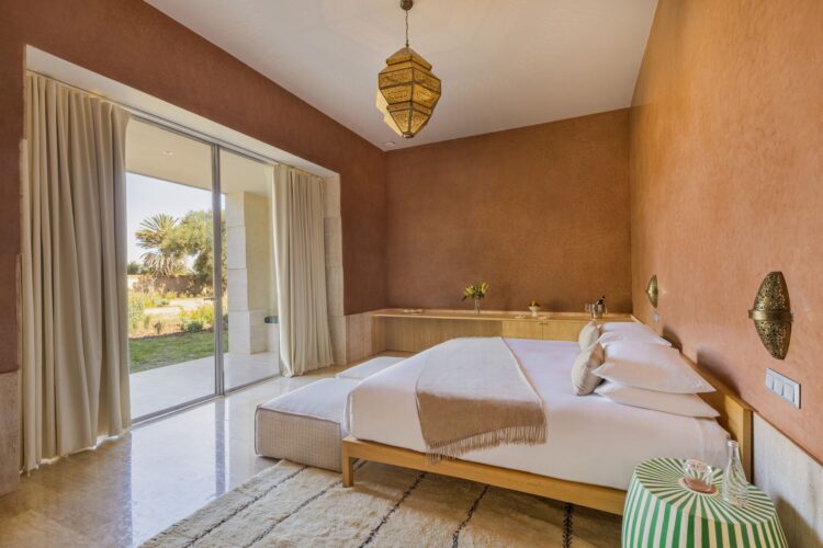 Villa Ourika Luxus Ferienhaus Marokko Mieten Bett