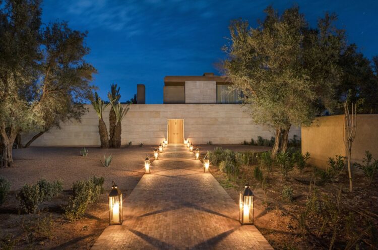 Villa Ourika Luxus Ferienhaus Marokko Mieten Eingang