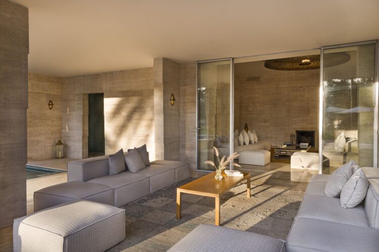 Villa Ourika Luxus Ferienhaus Marokko Mieten Lounge