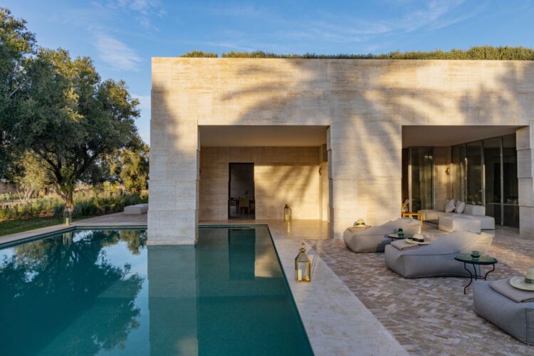 Villa Ourika Luxus Ferienhaus Marokko Mieten Poolbereich