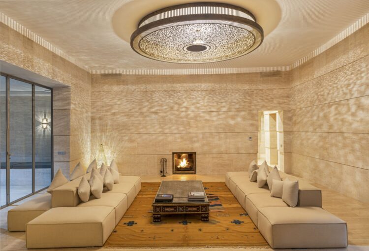 Villa Ourika Luxus Ferienhaus Marokko Mieten Wohnzimmer