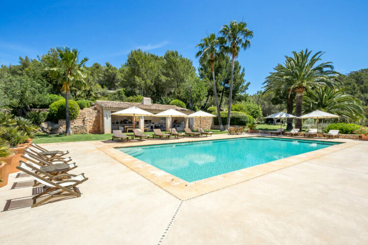 Villa Palmas Exklusives Ferienhaus Ibiza Pool Unter Palmen