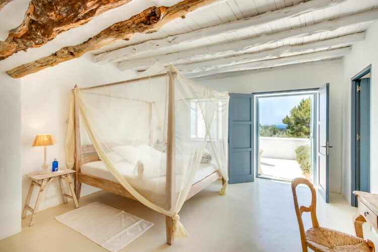 Villa Palmas Luxus Ferienhaus Ibiza Schlafzimmer Mit Himmelbett