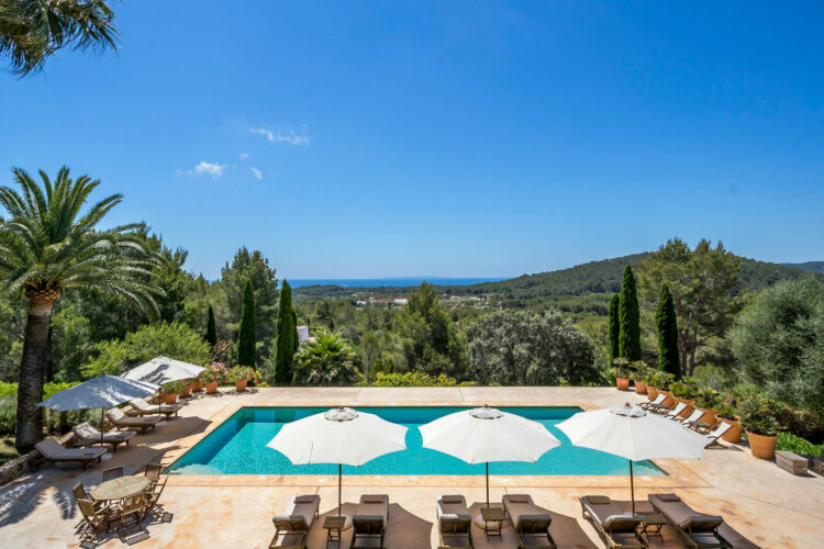 Villa Palmas Luxus Villa Ibiza Pool Mit Meerblick