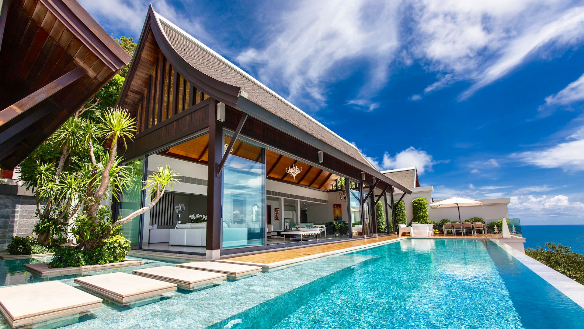 Villa Paradiso Luxus Ferienhaus Phuket Mieten Außenansicht