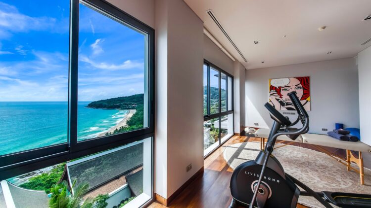Villa Paradiso Luxus Ferienhaus Phuket Mieten Gym