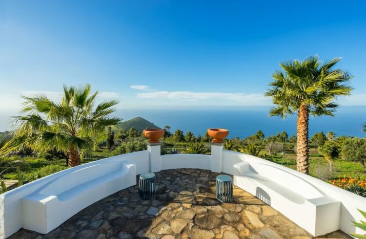 Villa Paraiso Luxuriöses Ferienhaus La Palma Kanaren Mieten Ausblick