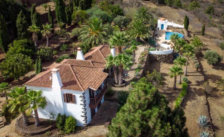 Villa Paraiso Luxus Ferienhaus La Palma Kanaren Mieten Außenansicht