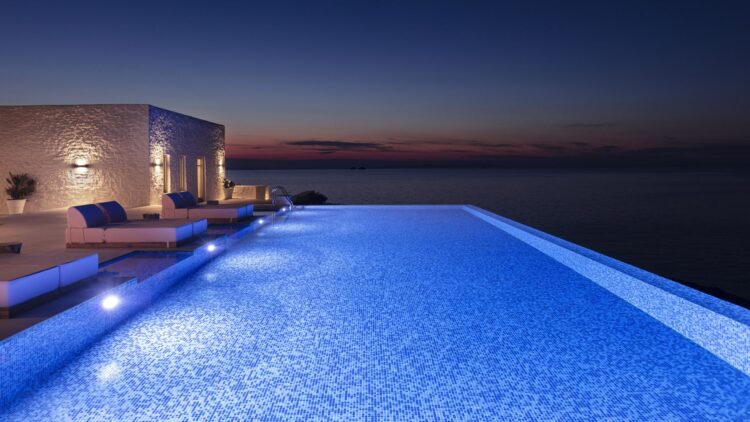 Villa Parasporos Beach Luxus Ferienhaus Paros Griechenland Mieten Sunset