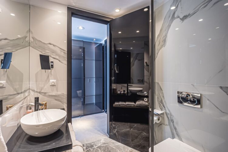 Villa Pellekas Hill Luxus Ferienhaus Korfu Mieten Wc