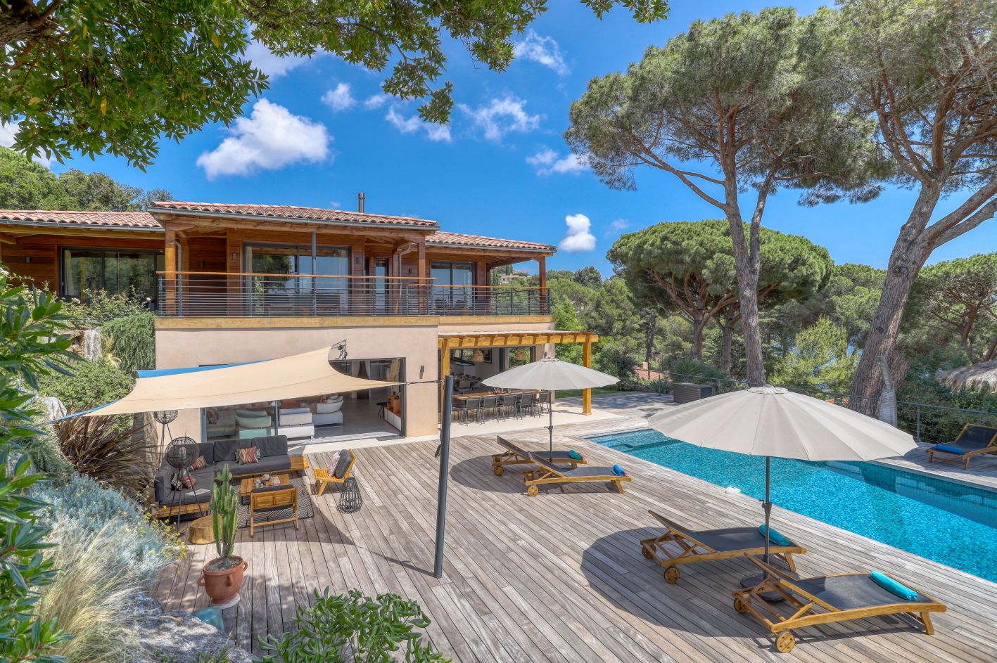 Villa Port Cros Luxus Ferienhaus Cote D Azur Mieten Pool Area