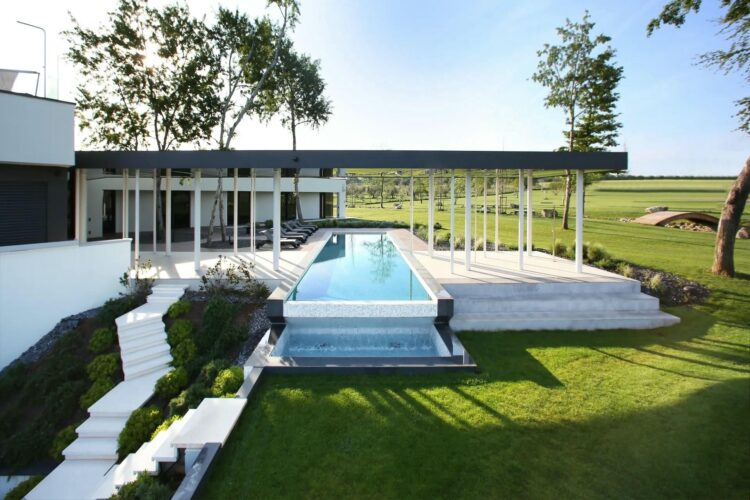 Villa Pure Novigrad Luxus Ferienhaus Istrien Am Meer Außenbereich