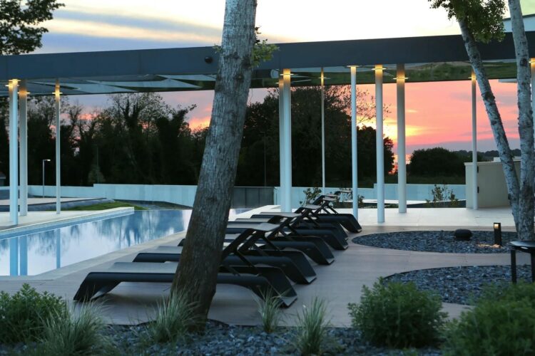 Villa Pure Novigrad Luxus Ferienhaus Istrien Am Meer Sonnenuntergang