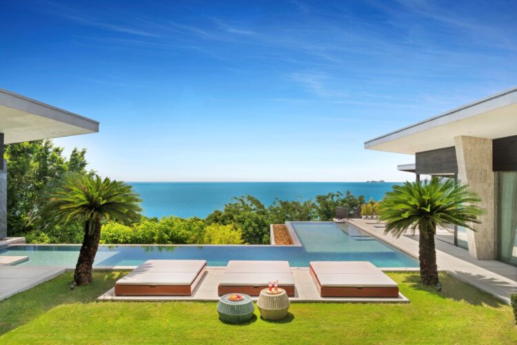 Villa Raku Luxus Ferienhaus Koh Samui Thailand Mieten Daybeds