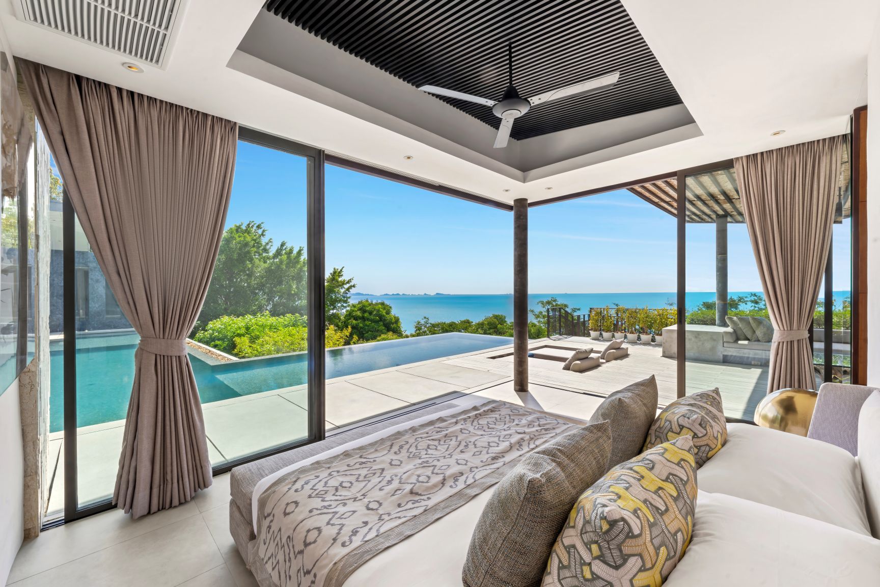 Villa Raku Luxus Ferienhaus Koh Samui Thailand Mieten Meerblick