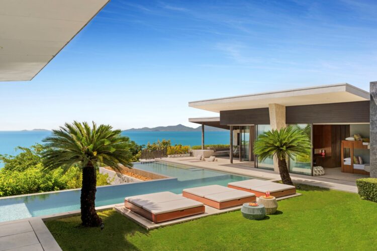 Villa Raku Luxus Ferienhaus Koh Samui Thailand Mieten Poolbereich