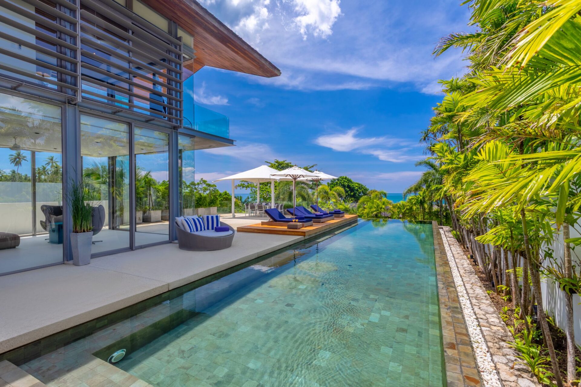Villa Roxo Luxus Ferienhaus Phuket Am Meer Mieten Poolbereich