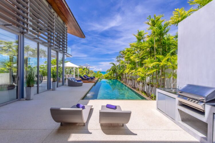 Villa Roxo Luxus Ferienhaus Phuket Am Meer Mieten Poolterrasse