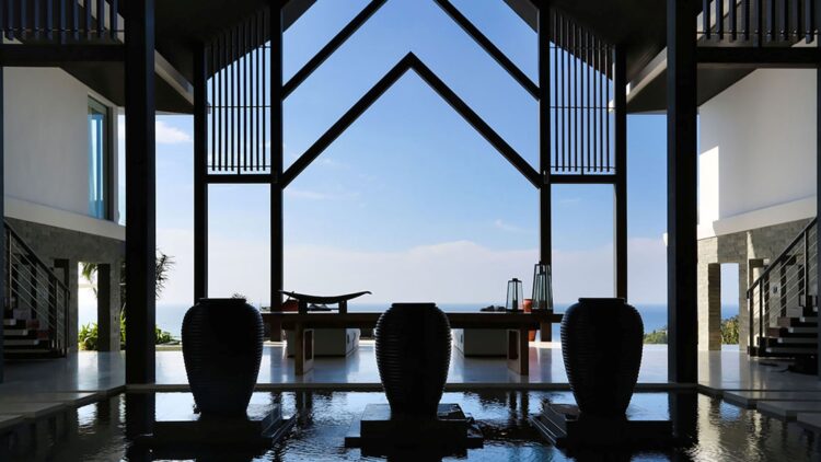 Villa Saan Luxus Ferienhaus Phuket Mit Meerblick Mieten Eingang