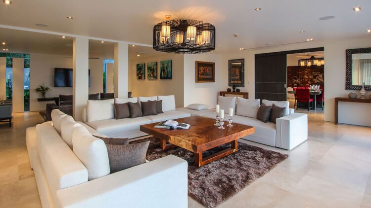 Villa Saan Luxus Ferienhaus Phuket Mit Meerblick Mieten Wohnzimmer