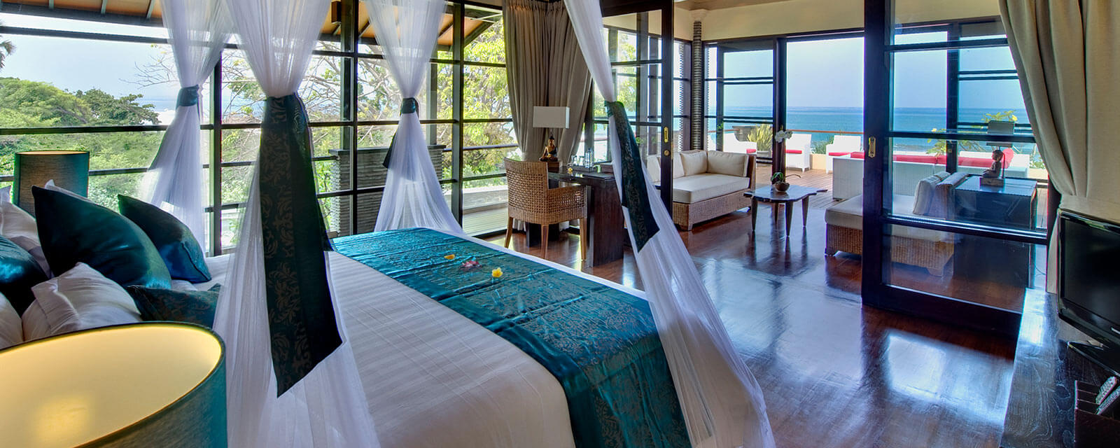 Villa Sabtu Bali Schlafzimmer