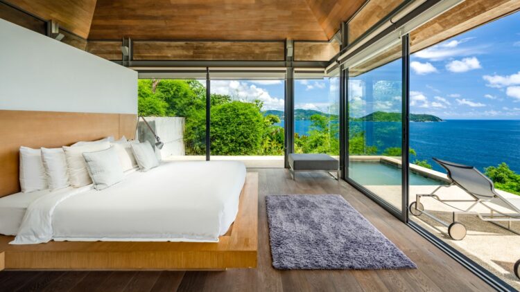 Villa Saengoosta Luxus Ferienhaus Phuket Thailand Mit Pool Mieten Schlafzimmer
