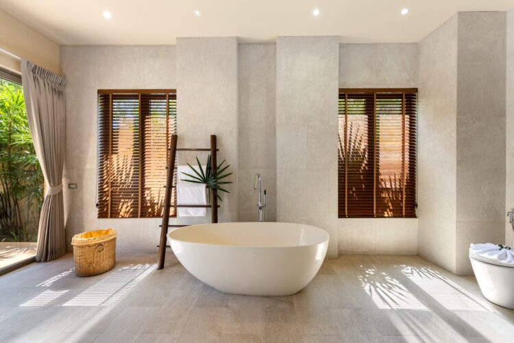 Villa Sai Tai Luxus Ferienvilla Koh Samui Am Strand Mieten Badewanne