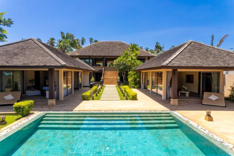 Villa Sai Tai Luxus Ferienvilla Koh Samui Am Strand Mieten Poolbereich
