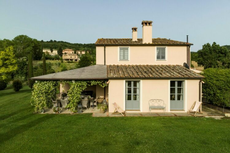 Villa San Casciano Luxus Ferienhaus Toskana Mieten Außenansicht