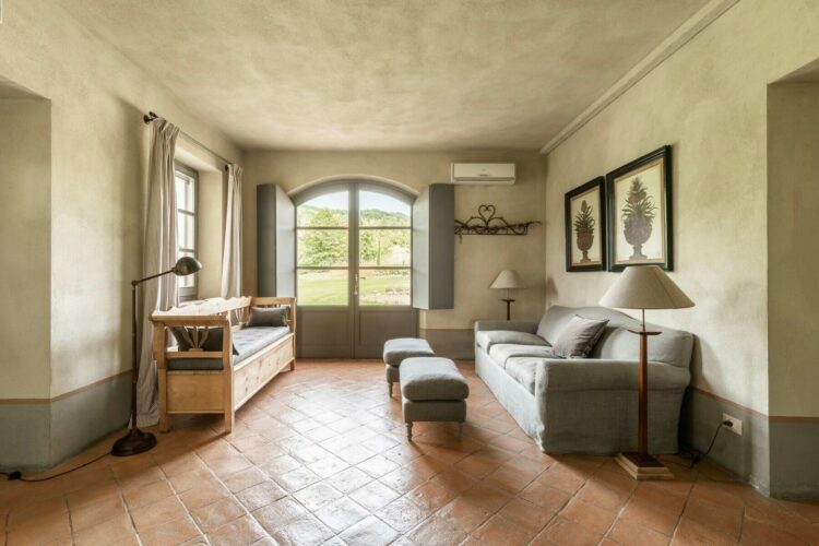 Villa San Casciano Luxus Ferienhaus Toskana Mieten Eingang