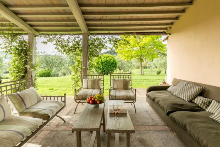 Villa San Casciano Luxus Ferienhaus Toskana Mieten Lounge