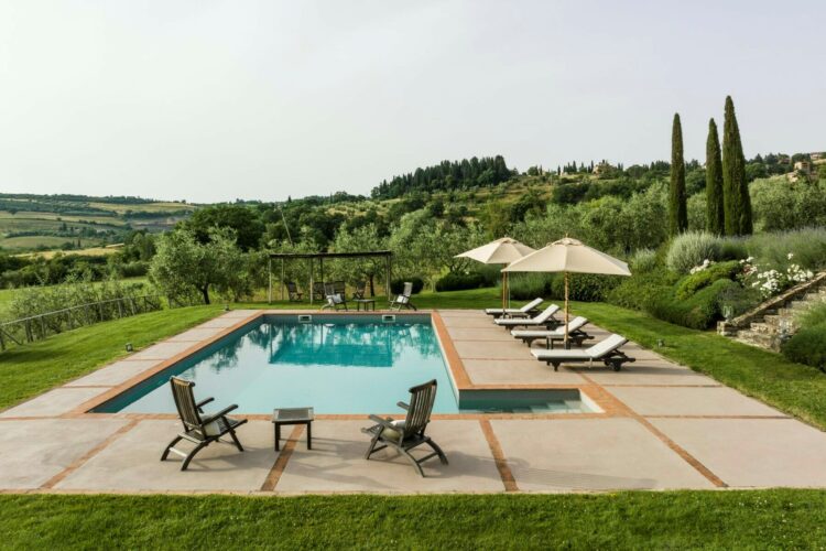 Villa San Casciano Luxus Ferienhaus Toskana Mieten Pool