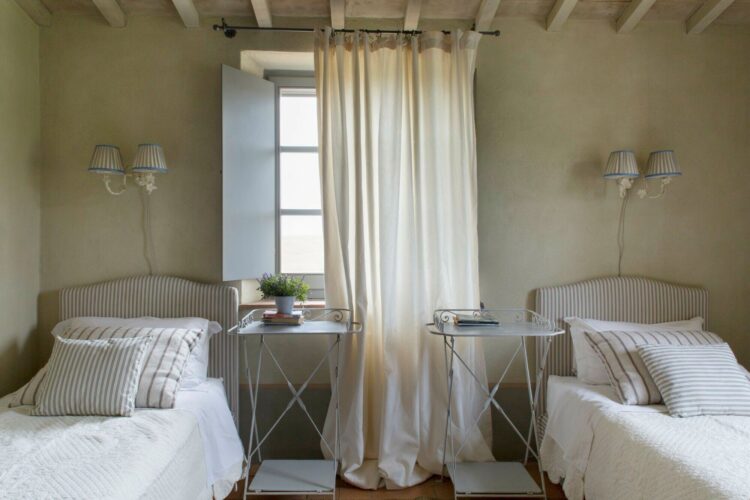 Villa San Casciano Luxus Ferienhaus Toskana Mieten Twin Bett